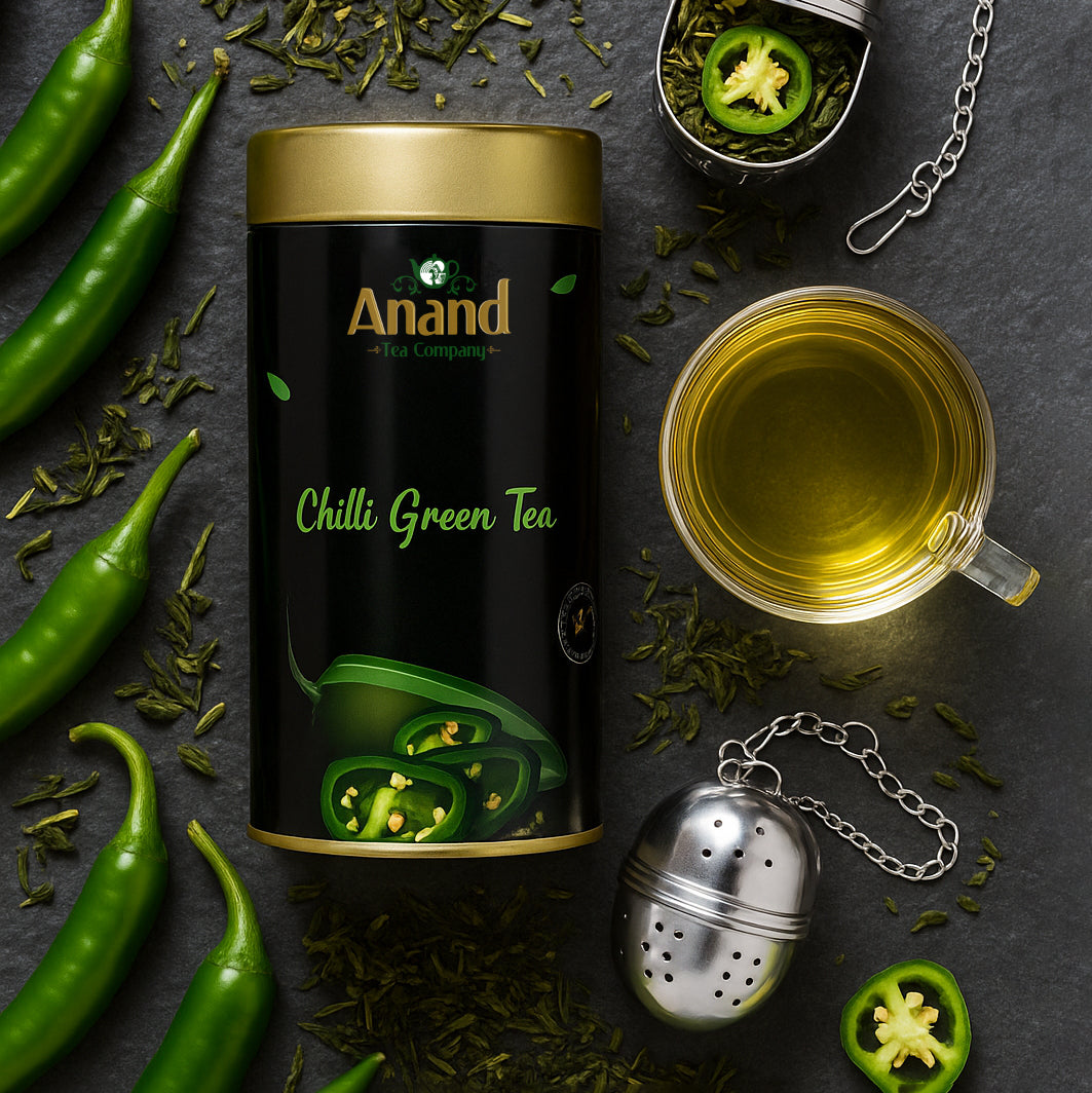Green Chili Green Tea - 100Gm