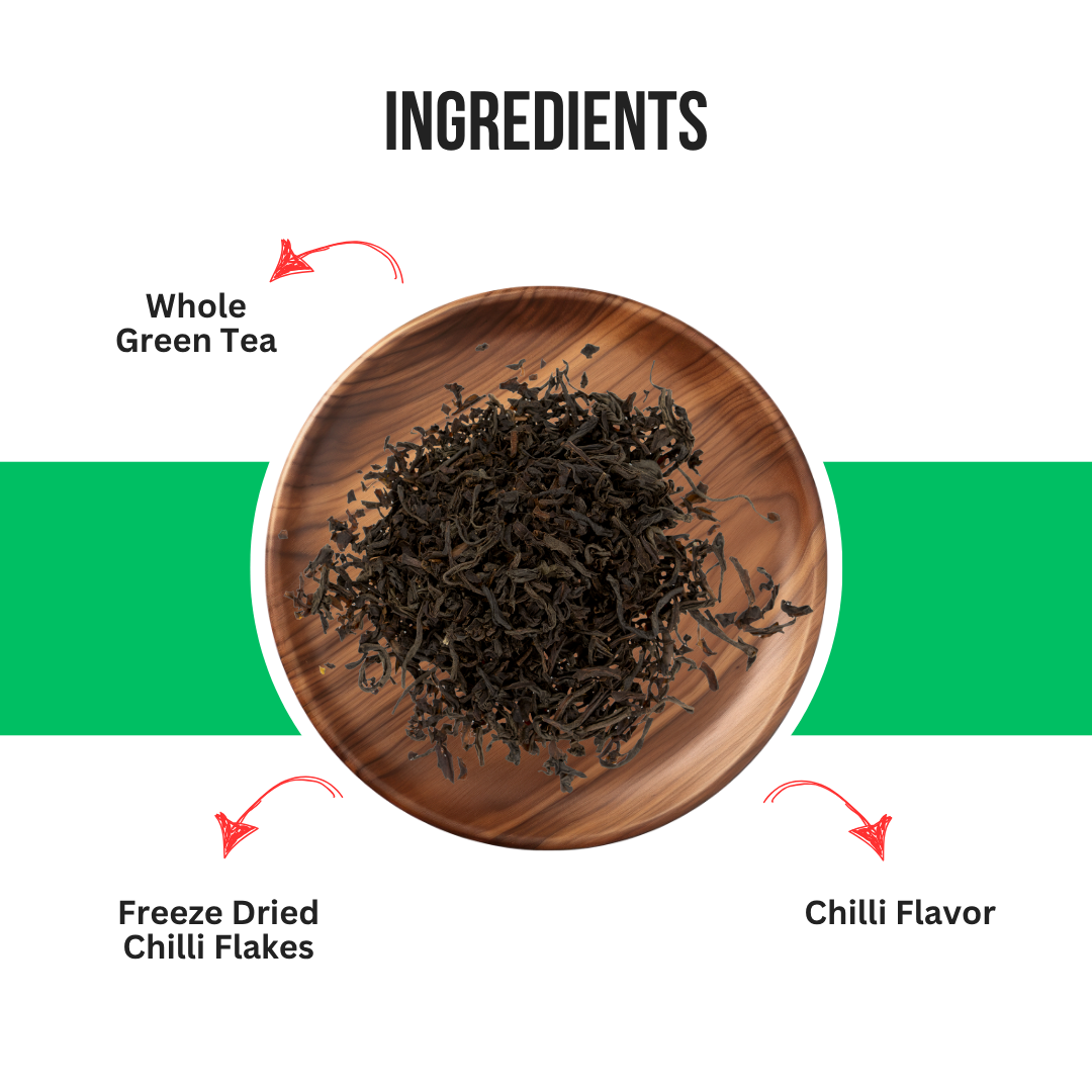 Green Chili Green Tea - 100Gm