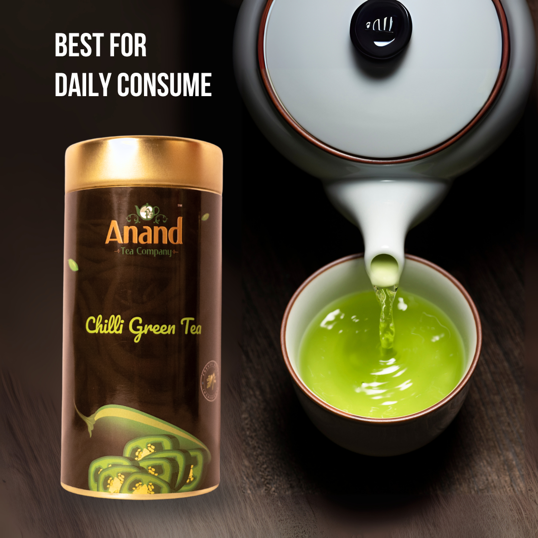 Green Chili Green Tea - 100Gm
