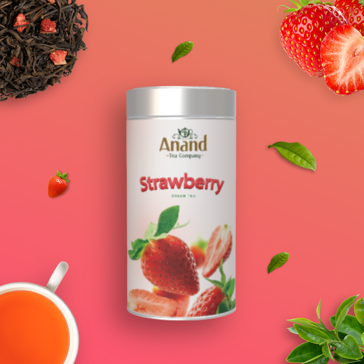 Strawberry Green Tea - 100Gm