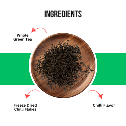 Green Chili Green Tea - 100Gm