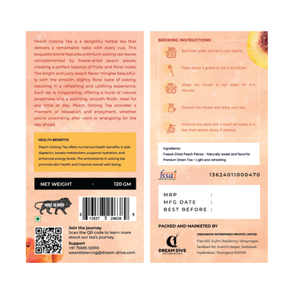 Peach Oolong Tea - 120Gm