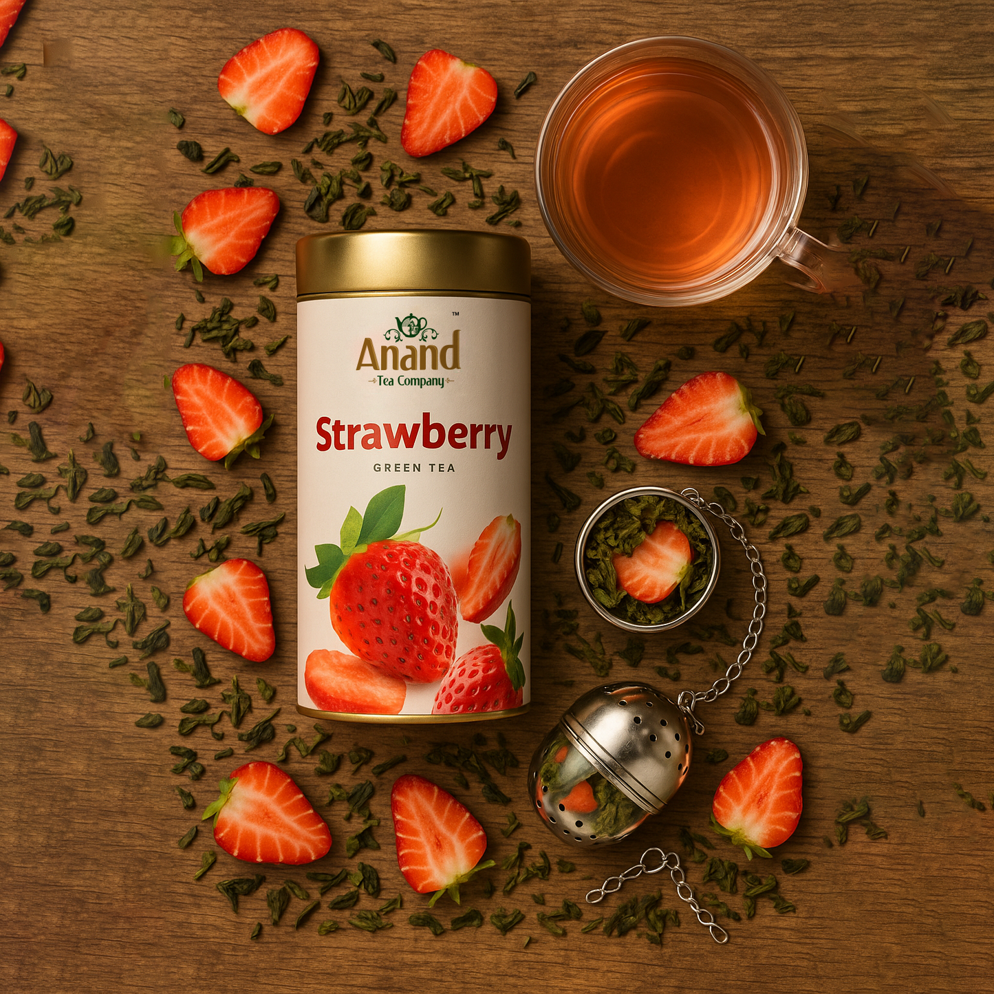 Strawberry Green Tea - 100Gm