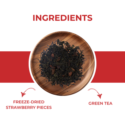 Strawberry Green Tea - 100Gm